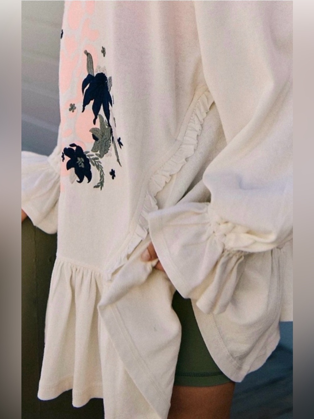 FP Movement x Free People Spring Forward Tunic in Pastel Peach Combo - Picture 4 of 10